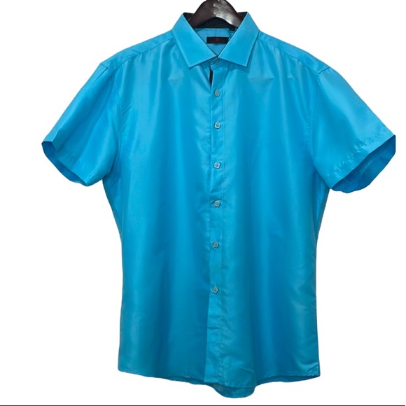 BC Collection Button Down Short Sleeve Shirt - Picture 1 of 7